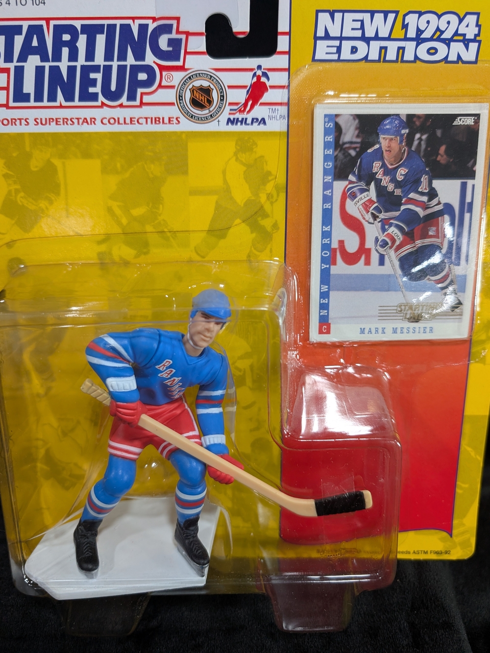 Starting Lineup New 1994 Edition Mark Messier Figure - Blue/Red